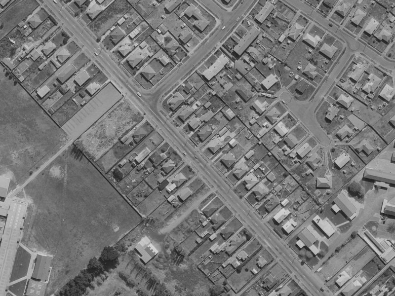 235 Breezes Road from the air, 1970-1974