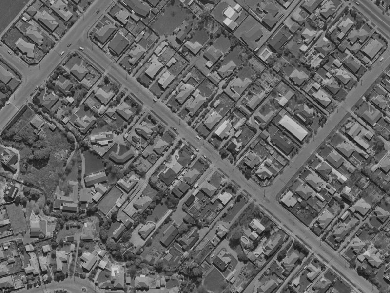 141 Hamilton Avenue from the air, 1970-1974