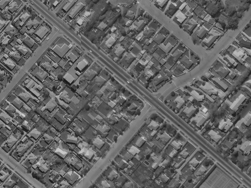 67 Memorial Avenue from the air, 1970-1974