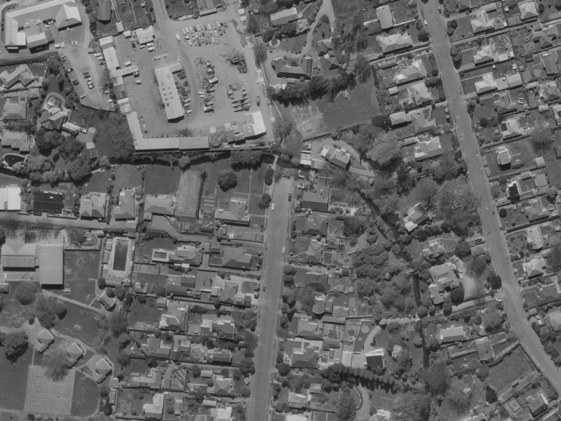 50-48 Waiwetu Street from the air, 1970-1974