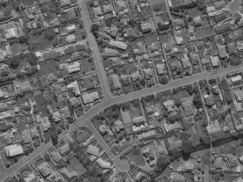 61A Glandovey Road from the air, 1970-1974