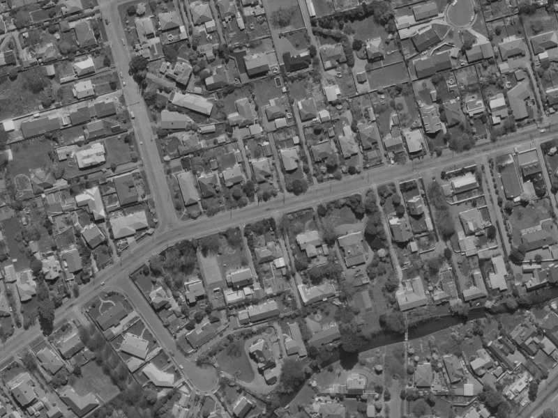72 Glandovey Road from the air, 1970-1974