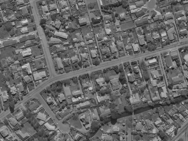 76 Glandovey Road from the air, 1970-1974