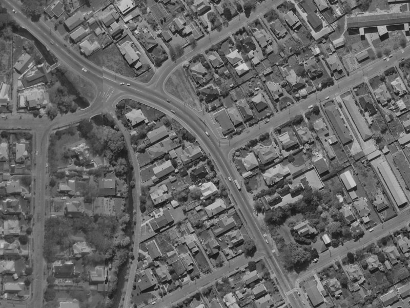 119 Rossall Street from the air, 1970-1974