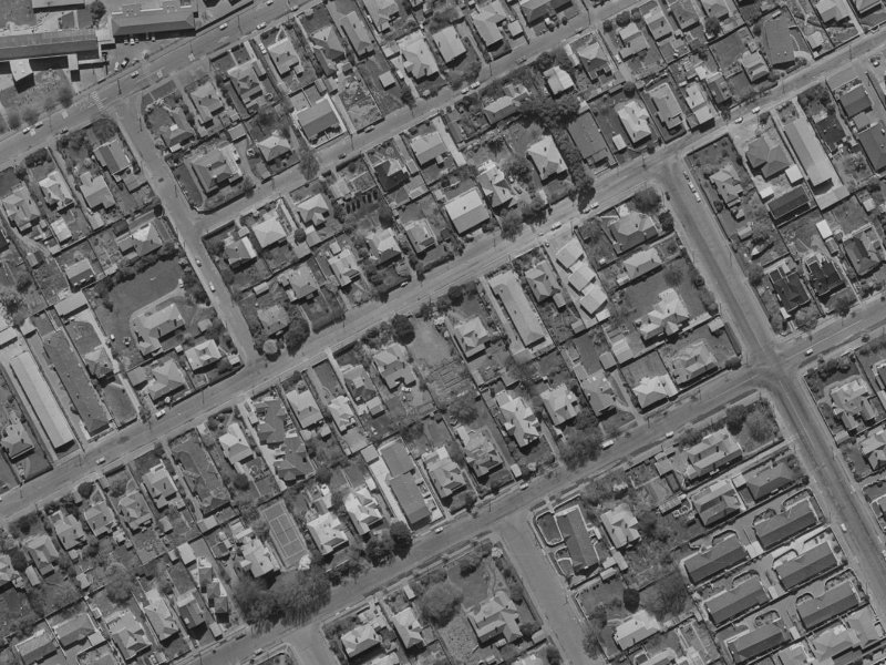 58 Office Road from the air, 1970-1974