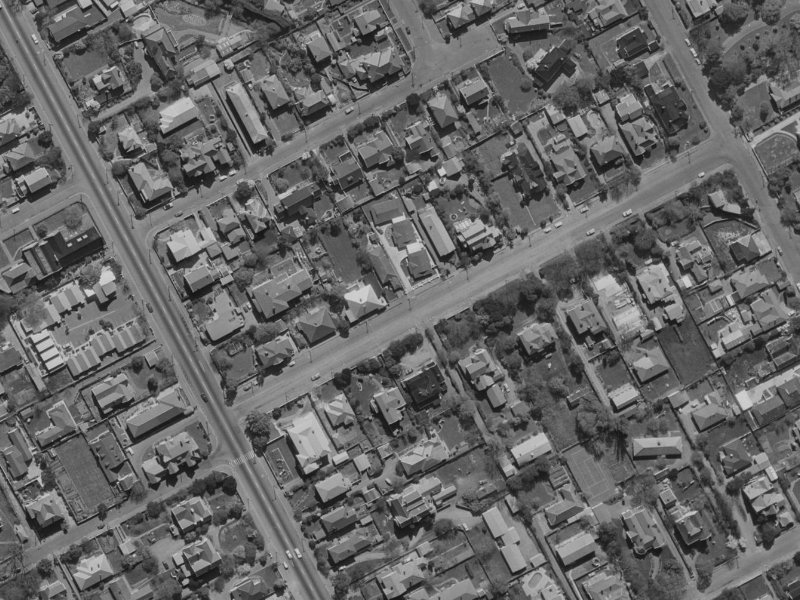 17 Webb Street from the air, 1970-1974