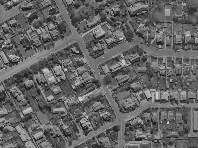 64a Bristol Street from the air, 1970-1974