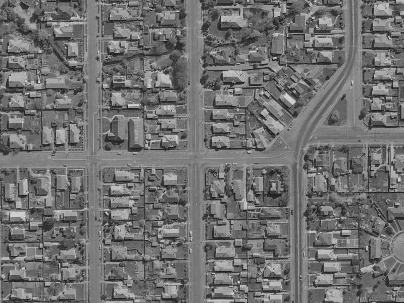 50 Chrystal Street from the air, 1970-1974