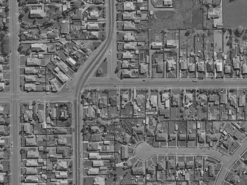 12 Medway Street from the air, 1970-1974