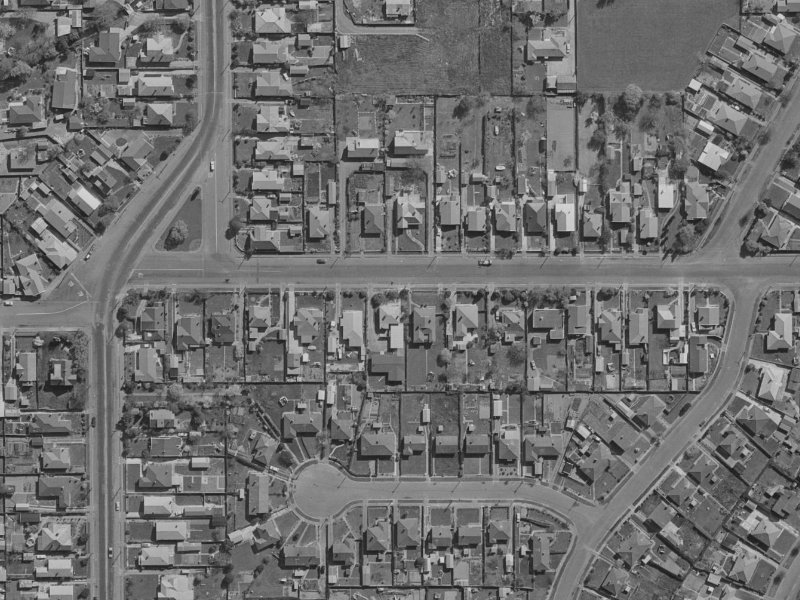 24 Medway Street from the air, 1970-1974