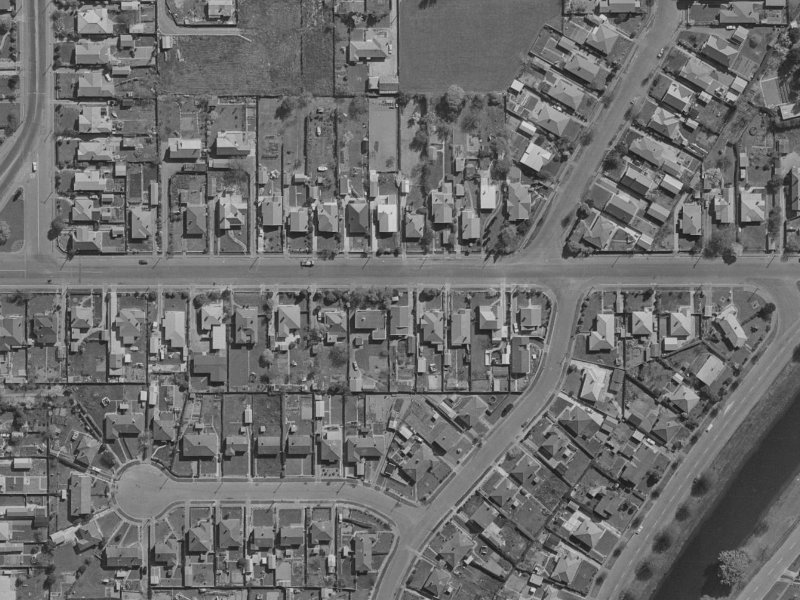 42 Medway Street from the air, 1970-1974