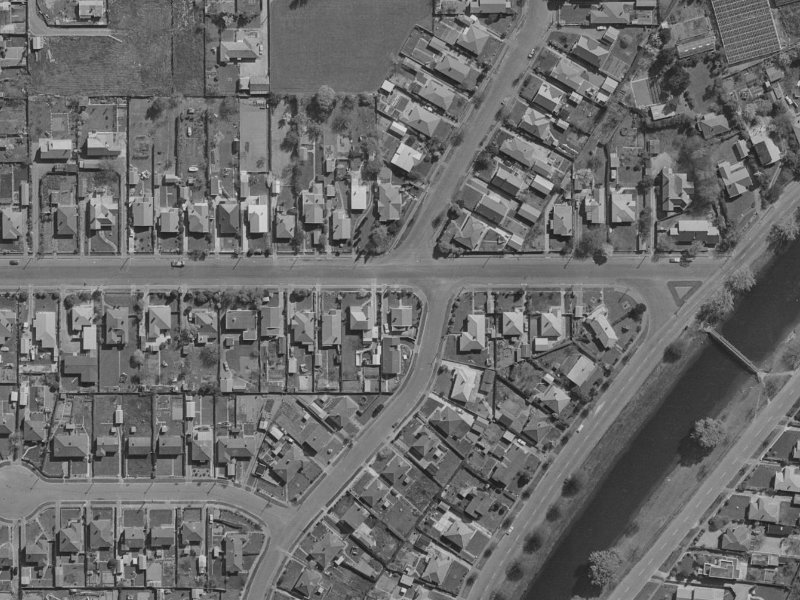 56 Medway Street from the air, 1970-1974