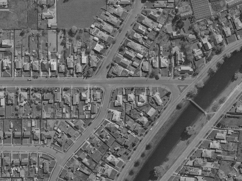 58 Medway Street from the air, 1970-1974