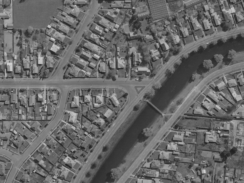 64 Medway Street from the air, 1970-1974