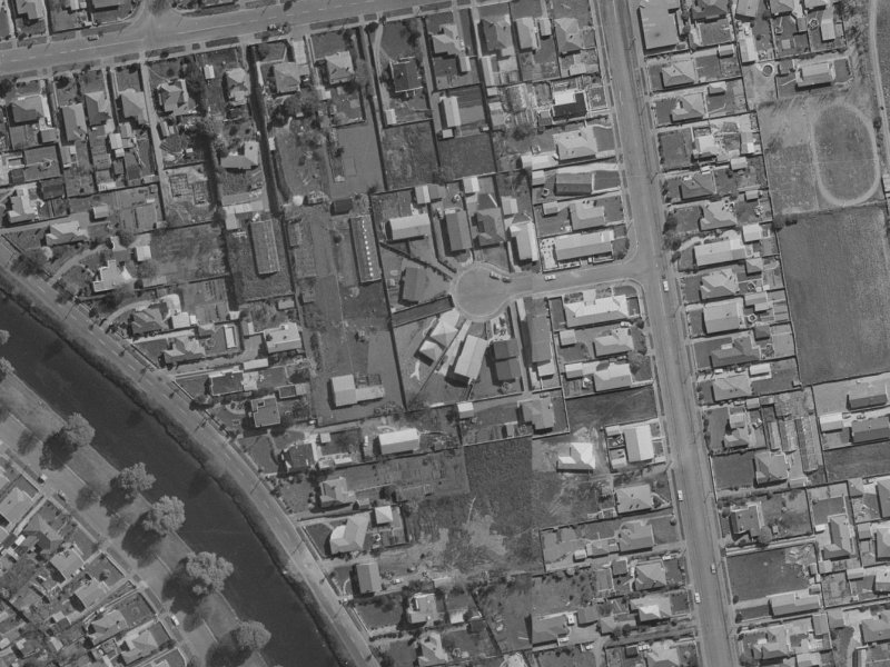 11 Claydon Place from the air, 1970-1974