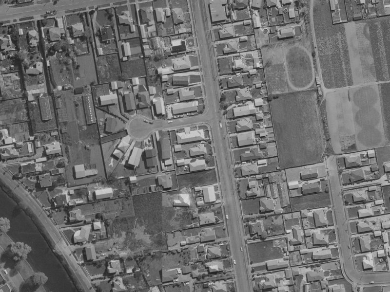 Gayhurst Road from the air, 1970-1974
