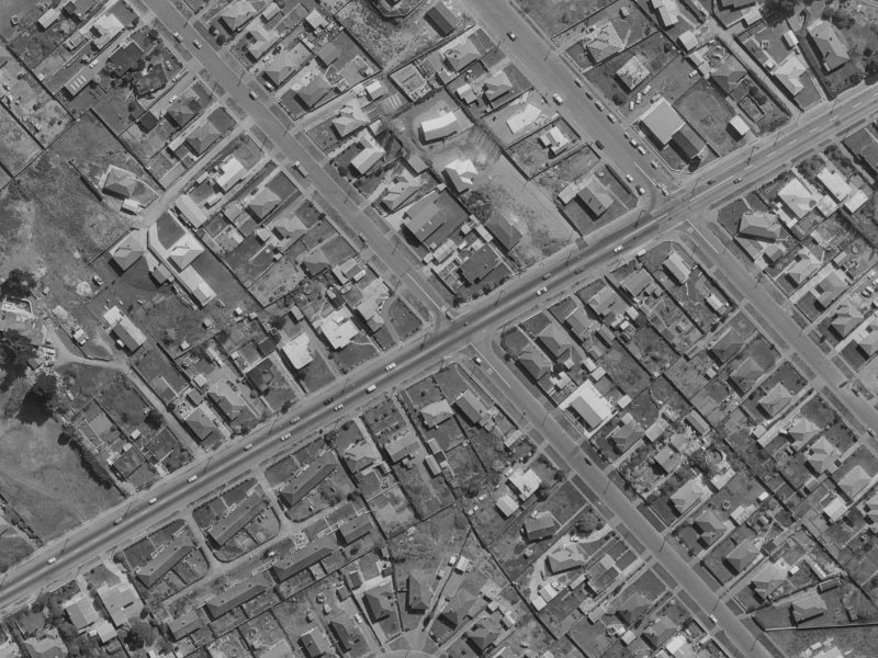 107 Marlow Road from the air, 1970-1974