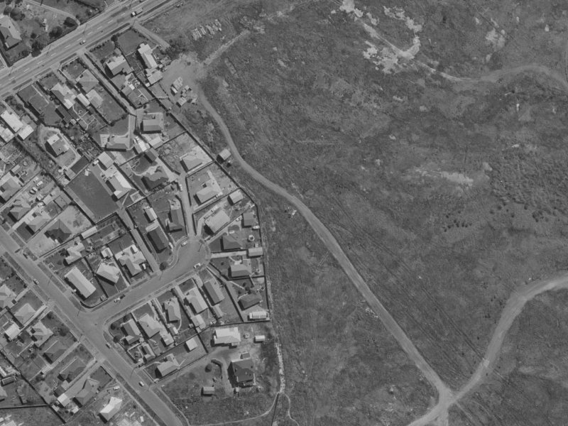 Esk Place from the air, 1970-1974