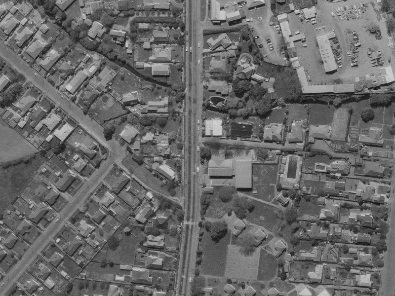 174 Clyde Road from the air, 1970-1974