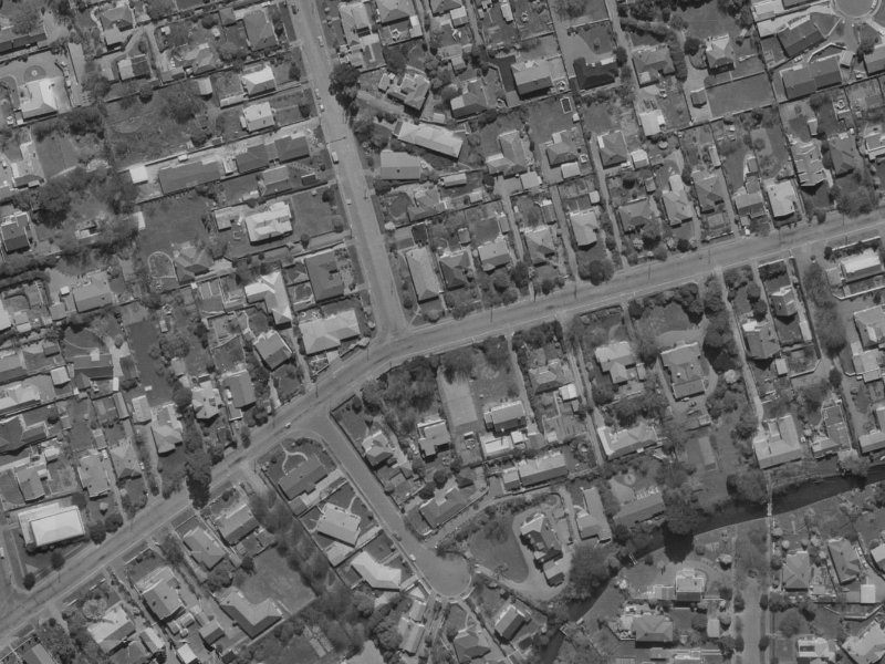 59 Glandovey Road from the air, 1970-1974