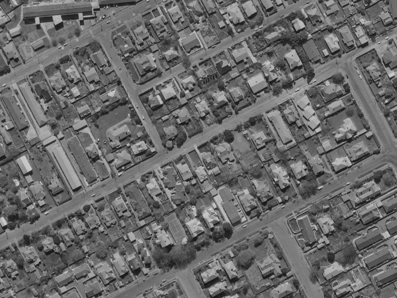 48 Office Road from the air, 1970-1974