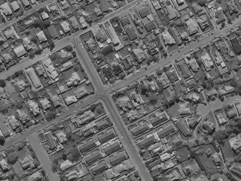 80 Rugby Street from the air, 1970-1974