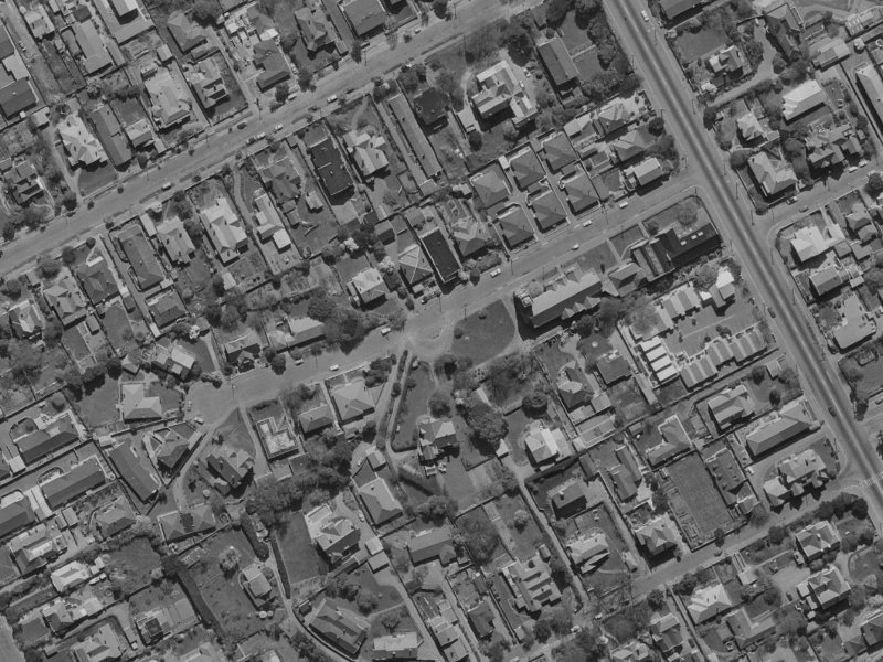 27 Church Lane from the air, 1970-1974