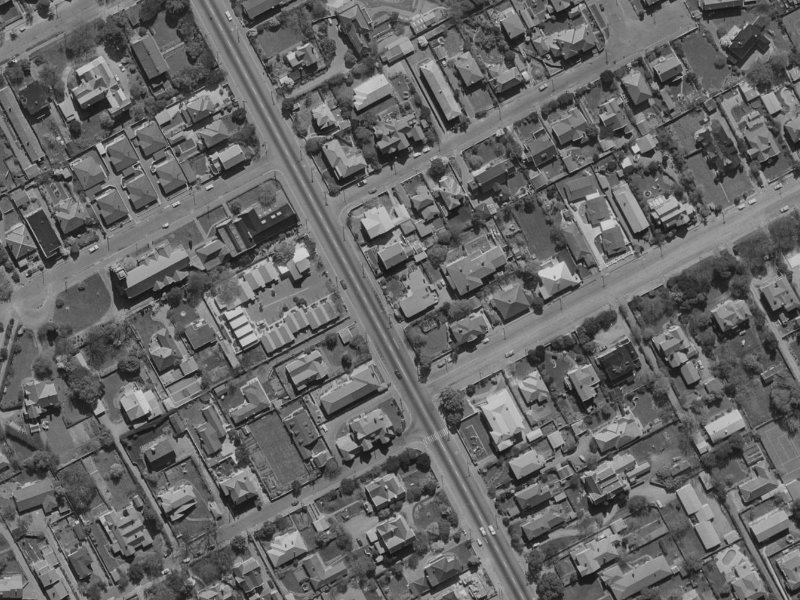 122 Papanui Road from the air, 1970-1974