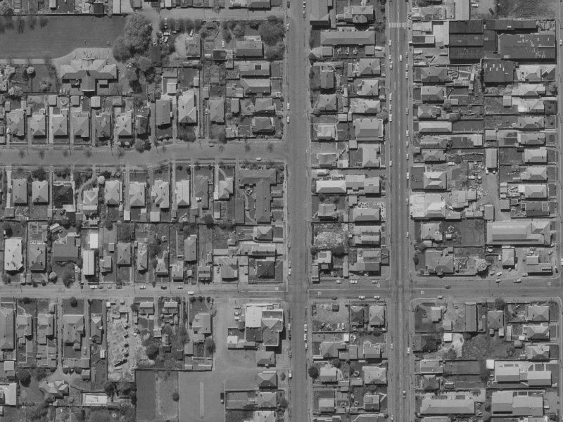 114A Caledonian Road from the air, 1970-1974