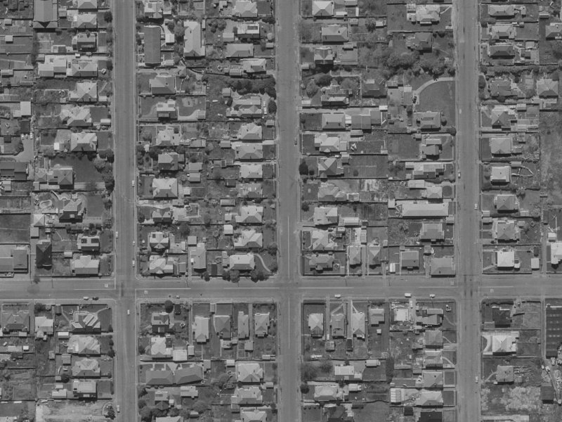 109 Bishop Street from the air, 1970-1974