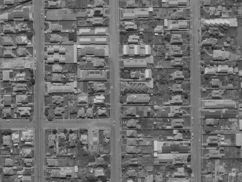 118 Geraldine Street from the air, 1970-1974