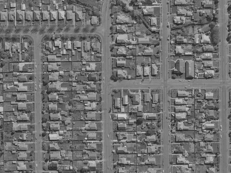 9 Randall Street from the air, 1970-1974