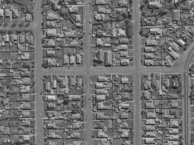 18 Randall Street from the air, 1970-1974