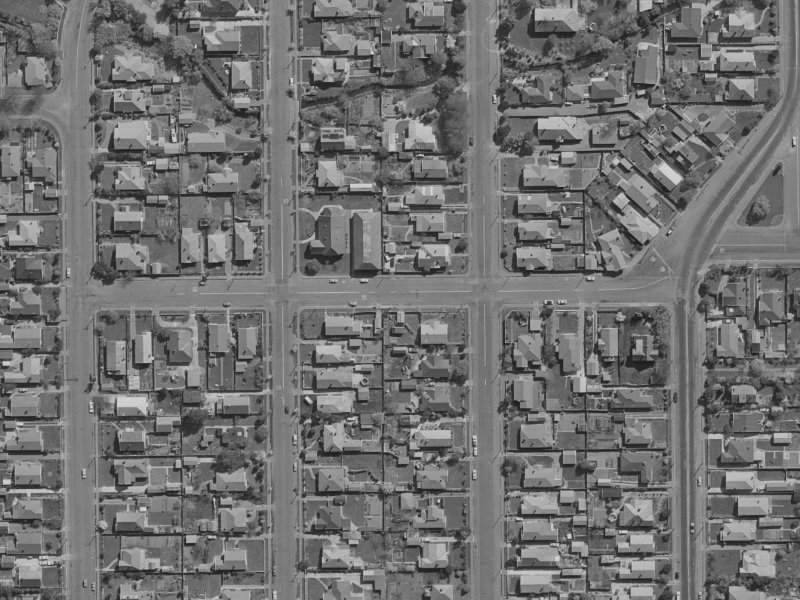 Randall Street from the air, 1970-1974