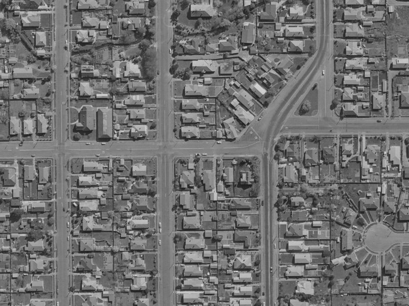 45 Randall Street from the air, 1970-1974
