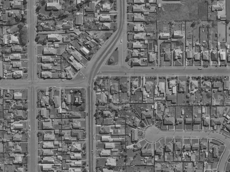 6 Medway Street from the air, 1970-1974