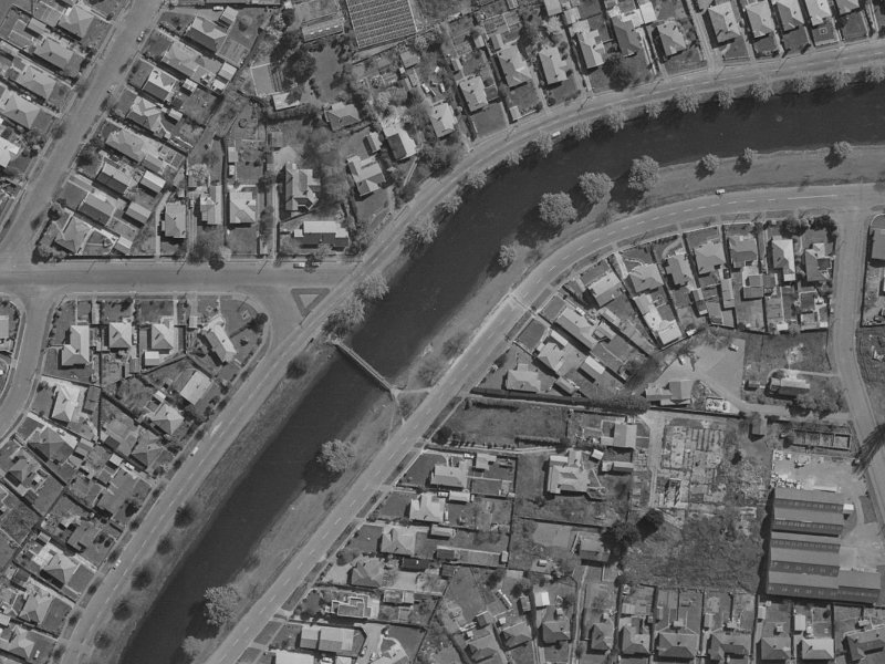 398 Avonside Drive from the air, 1970-1974