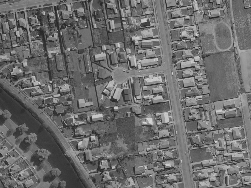 7 Claydon Place from the air, 1970-1974