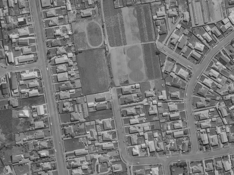76 Halberg Street from the air, 1970-1974