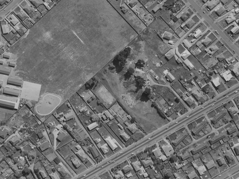 Fir Tree Lane from the air, 1970-1974