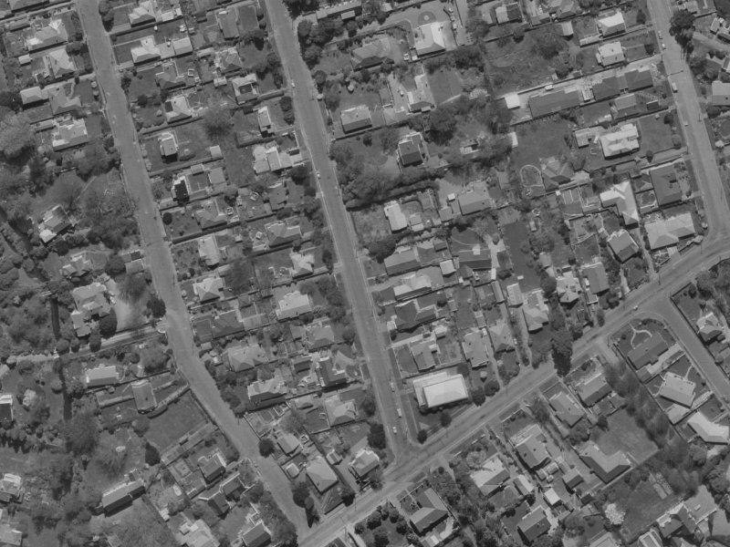 12 Bryndwr Road from the air, 1970-1974