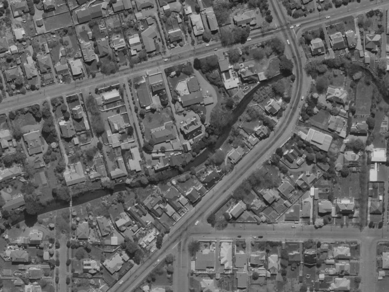 Idris Road from the air, 1970-1974