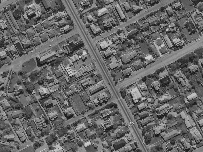 123 Papanui Road from the air, 1970-1974