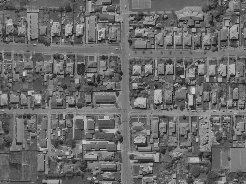 116 Springfield Road from the air, 1970-1974
