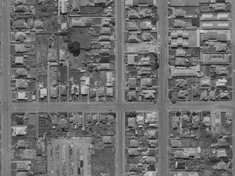120-98 Packe Street from the air, 1970-1974