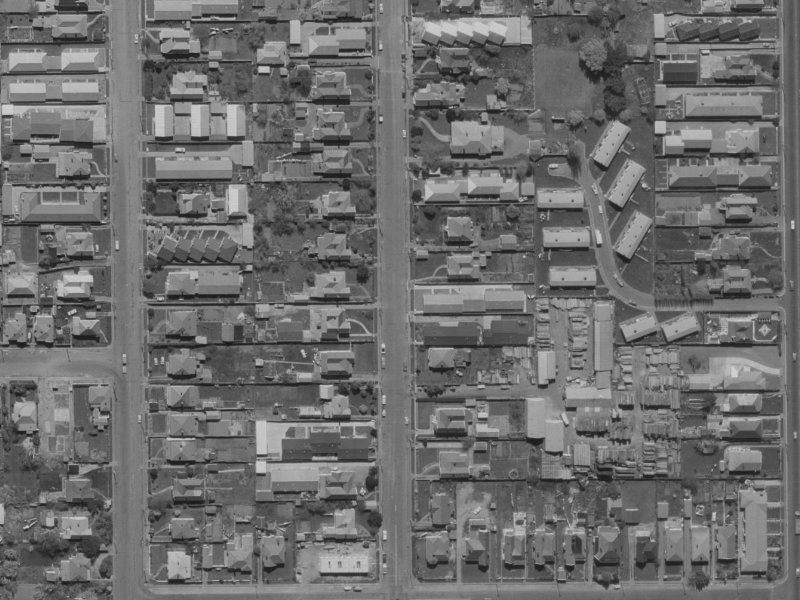 113 Champion Street from the air, 1970-1974