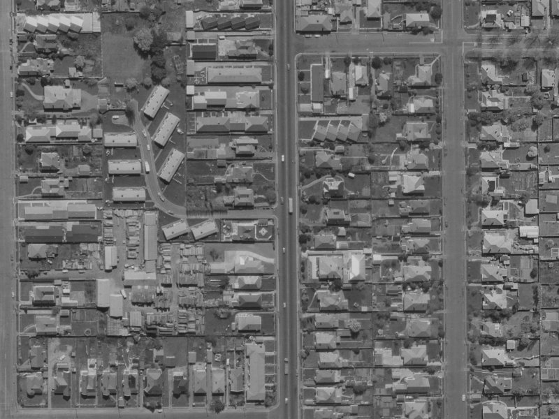65 Hills Road from the air, 1970-1974