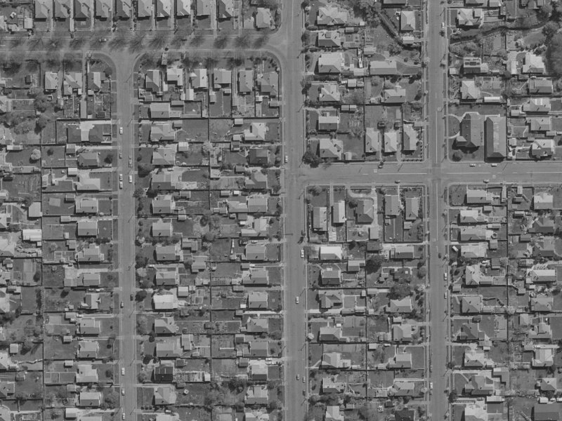 47 Stapletons Road from the air, 1970-1974