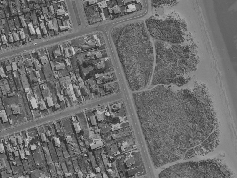 291-295 Marine Parade from the air, 1970-1974