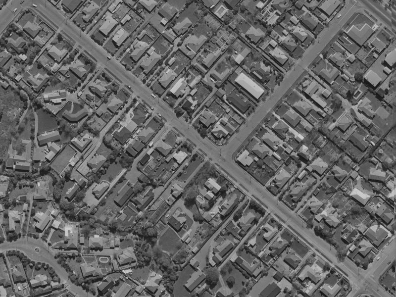 129A Hamilton Avenue from the air, 1970-1974